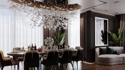 Mẫu thiết kết lấy gam màu gỗ là màu chủ đạo 