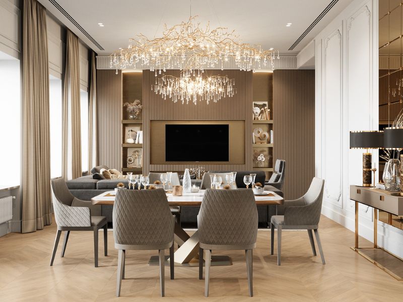 Phong cách thiết kế nội thất Luxury