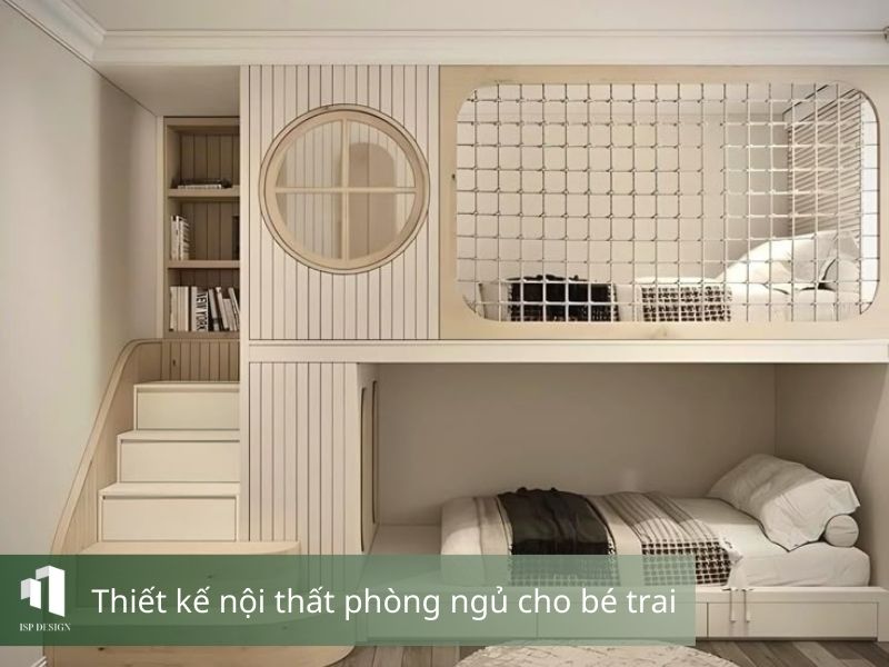 Các chi tiết nội thất được bo tròn tạo không gian an toàn cho bé 
