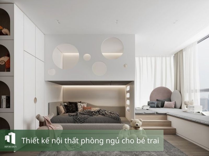 Sử dụng màu trắng xám nhưng vẫn giữ nét ngây thơ của trẻ 