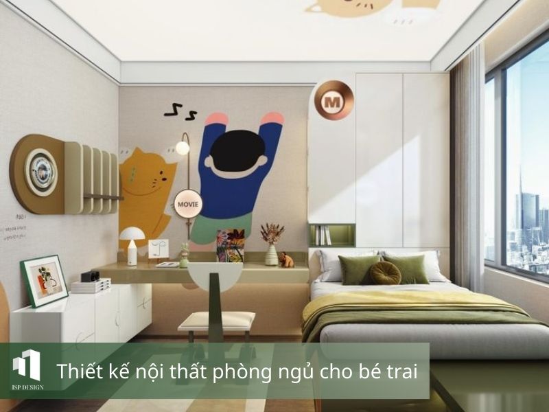 Phòng ngủ nhiều màu sắc độc đáo 