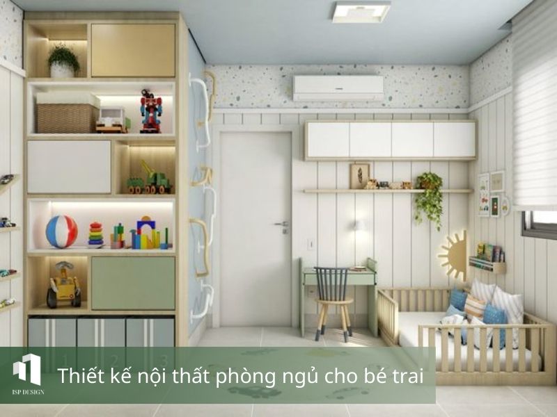 Thiết kế phòng ngủ cho bé trai 2 - 4 tuổi an toàn, đầy đủ tiện nghi 