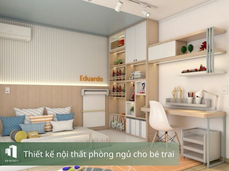 Sử dụng màu xanh giúp kích thích sự tò mò của bé 