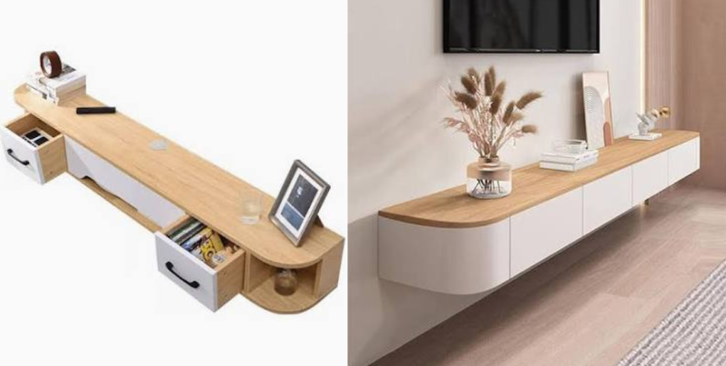 Kệ TV Bay Gỗ MDF